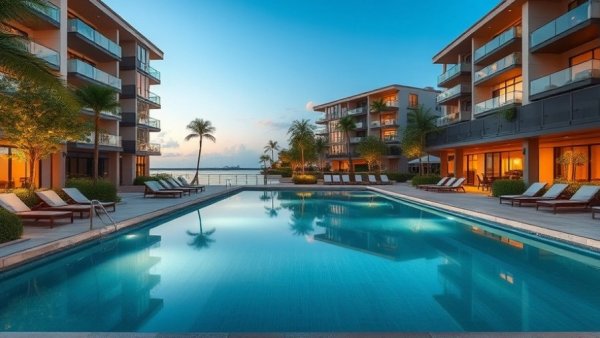 Luxurious waterfront living in Porto Montenegro, tranquil evening scene.