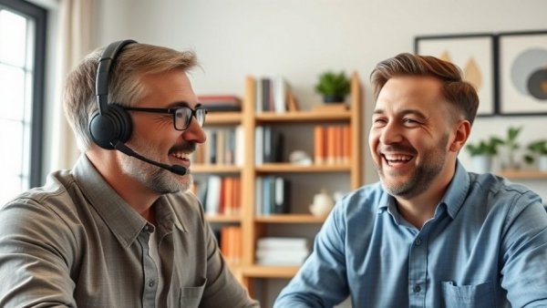 Two professionals discussing market cycles in real estate investing on a video call.