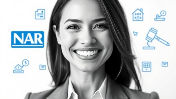 NAR's 2026-2028 Strategic Plan visual with businesswoman.