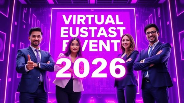 Virtual event poster promoting real estate opportunities in 2026.