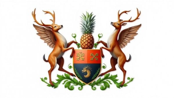 Coat of arms for the Embassy of Antigua and Barbuda, Honorary Doctorate University of Guyana.