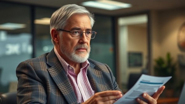 Mature man discusses how to write off holidays for taxes in office.