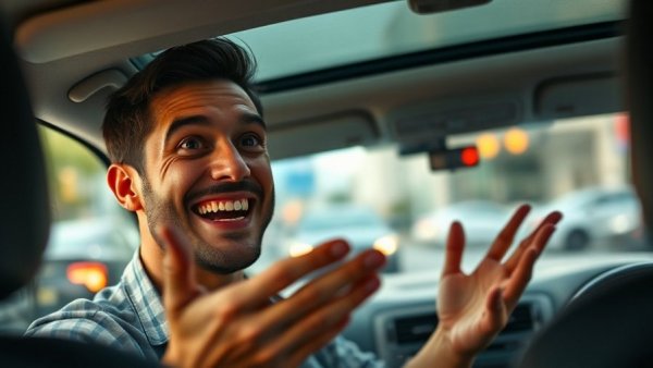 Man explaining real estate wholesaling process in car.