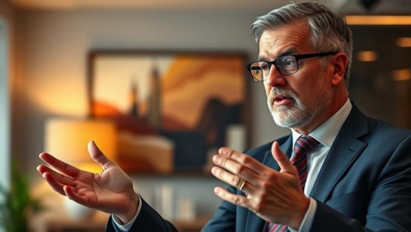 Middle-aged man discussing why LLCs are 15x more likely to get audited in an office.