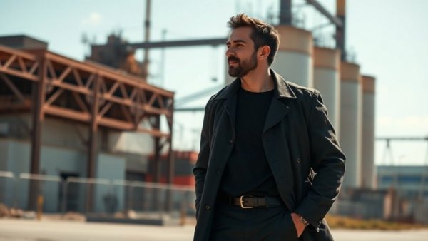 Confident man embodying 1% mindset for investors in outdoor setting.