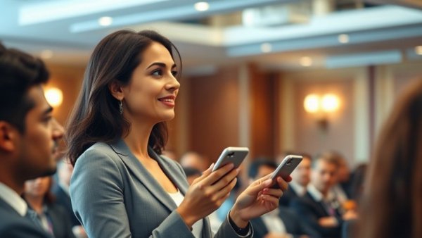 Woman speaking during GetSocialSmart Mastermind Day 2 insights.