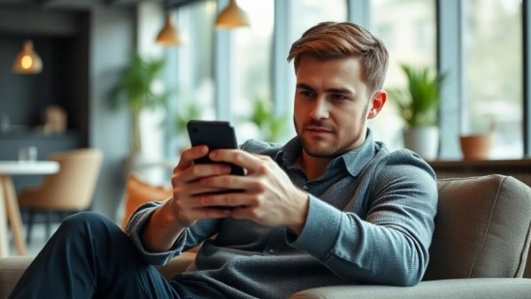 Relaxed man holding phone, illustrating real estate wholesaling success
