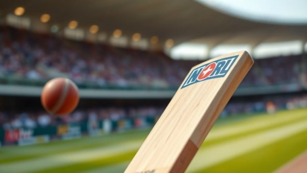 Cricket bat striking ball in 3-0 ODI series sweep, action shot.