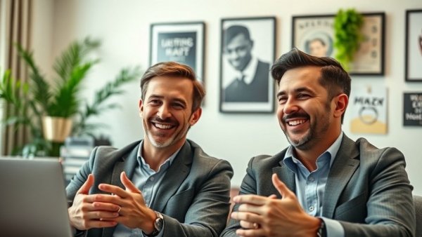 Best Ever Conference virtual meeting with two enthusiastic speakers.