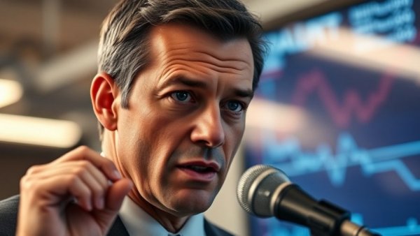 Confident man giving financial advice on doubling your money at year-end.