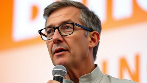 Man discussing overcoming learned laziness against a bold backdrop.