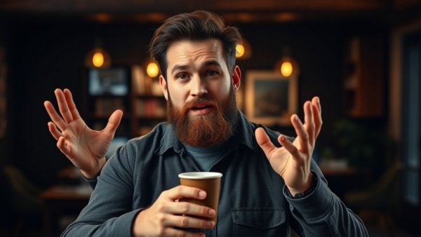 Man discussing being a 'million dollars in debt and still be happy.'