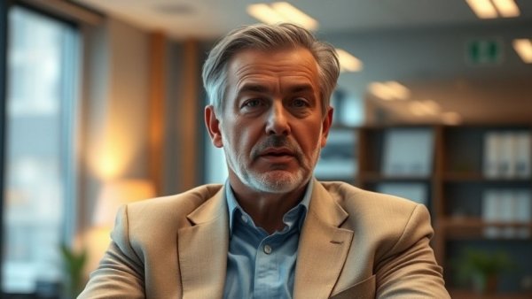 Middle-aged man discussing Section 179 vs Depreciation Savings.