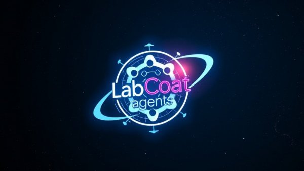 Smarter Lead Follow-Up Automation digital space-themed LabCoat Agents logo.