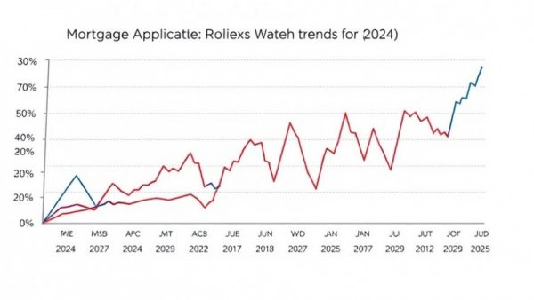 Mortgage application index trends for 2024 and 2025.
