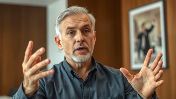 Middle-aged man discussing solar tax credits indoors.