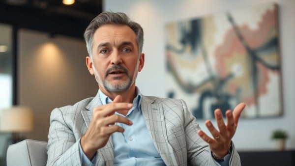 Family As A Tax Deduction concept explained by a man in an office.