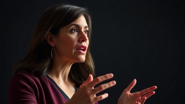 Focused woman explaining financial insights, stop guessing your profit.