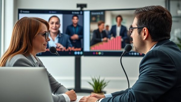 Professionals discussing strategy to underwrite oil and gas investments in an online meeting.