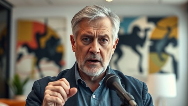 Middle-aged man discussing how to reduce crypto taxes in 2026.