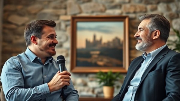 Two men in a video call discussing raising capital in real estate.