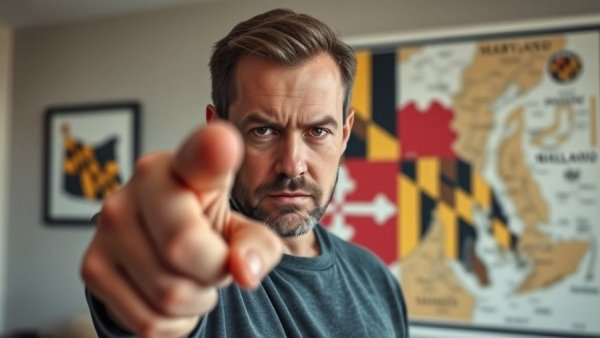 Landlords need to know about sustainability; serious man with map.