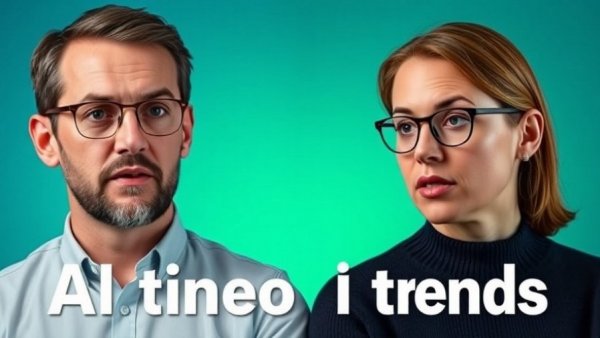 AI Mega-Trends in Real Estate discussed by two individuals with text overlay.