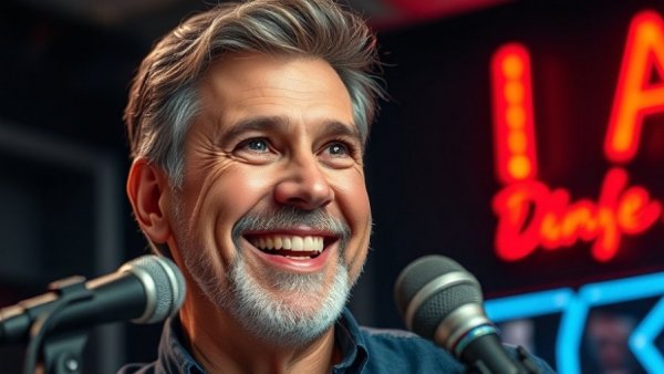 Engaging man in podcast studio discussing Cold Calling in Real Estate.