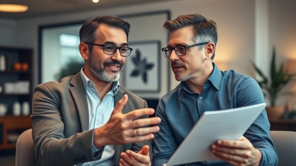 Middle-aged man discussing wealth transfer strategies after death.