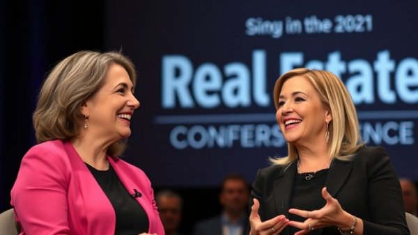 The Rain Circle real estate conference with smiling women speakers.