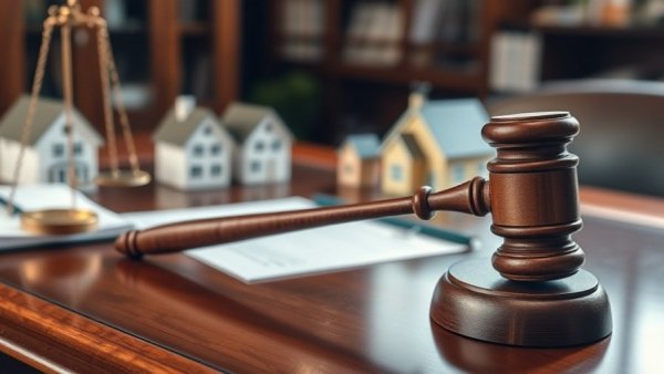 Wooden gavel and houses symbolizing Rocket Companies class-action lawsuit