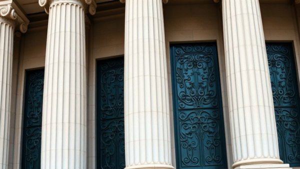 Federal Reserve building facade with classical architecture and columns.