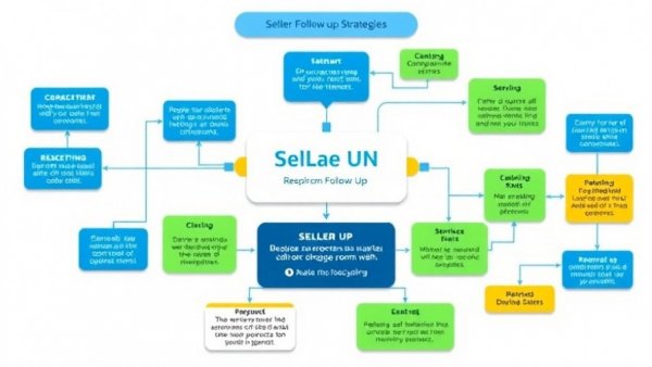 Flowchart of seller follow-up strategies, detailing engagement and automation.