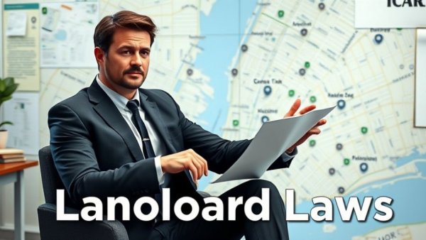 NY Real Estate Shift Small Landlords discussion in front of NYC map.