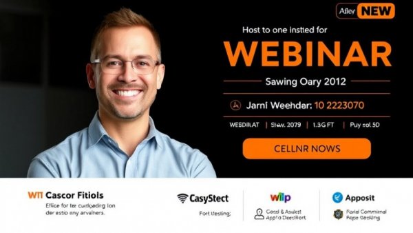 Webinar on Mastering Comps with PropStream featuring a smiling host.