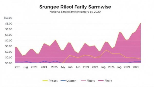 Graph showing national single family inventory trends for 2021-2026.