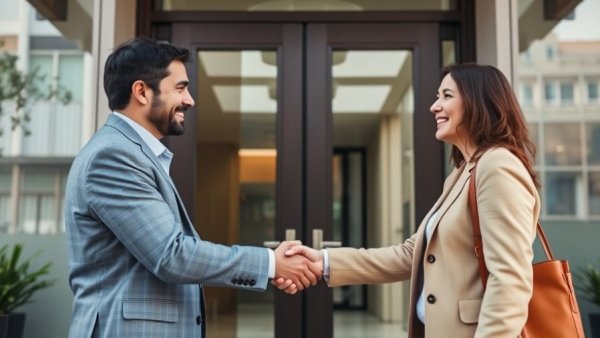 Enhance client relationships post-closing with a warm handshake.
