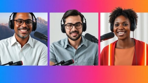 Three professionals discussing self-storage investing strategies in a virtual podcast.