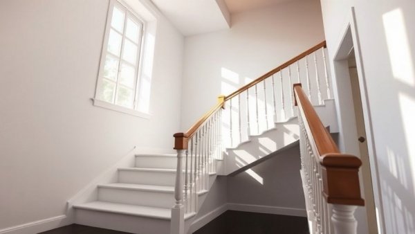 Apartment staircase with sunlight, suitable for reasonable accommodation landlord request discussion.
