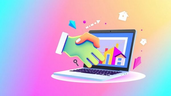 Vibrant illustration of handshake and technology for Certified Home Equity Advisor credential.