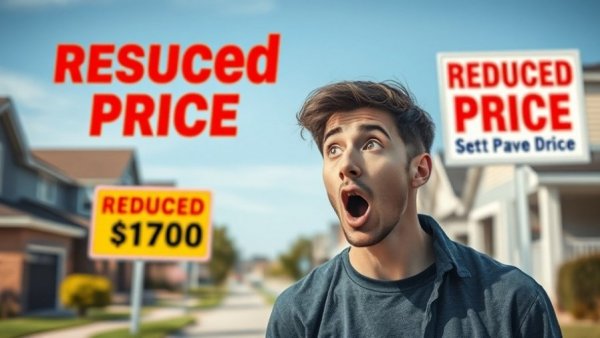 February Housing Market Update visual with price reduced signs.