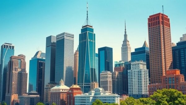 New York City skyline illustrating co-op buildings in NYC.