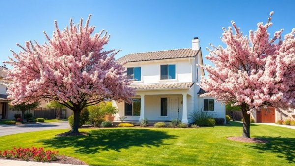 Charming white house with garden, negotiate new construction home.