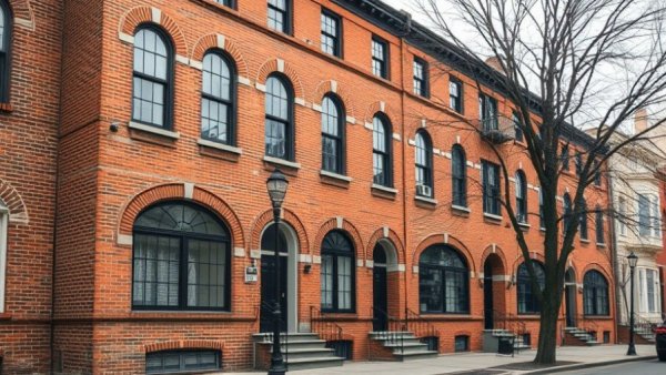 Conant House historic townhouse facade with arched windows in urban setting