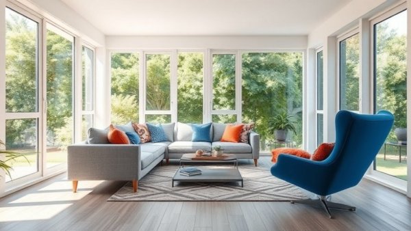 Modern sunroom design to reduce indoor allergies.