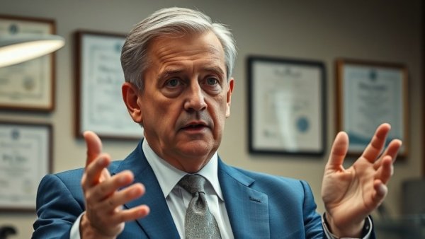 Professional man discussing real estate deals that trigger government reporting.