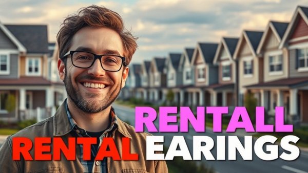 $120,000 annual cash flow with rentals highlighted in real estate image.