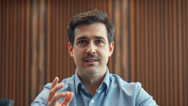 Advisory Model Success concept with confident professional speaker.