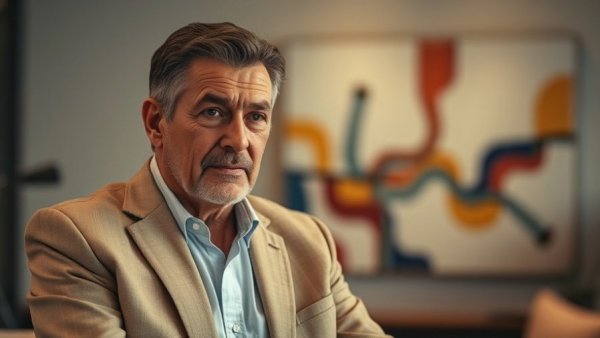 IRS refund traps for 1099 workers advice by man in beige blazer.