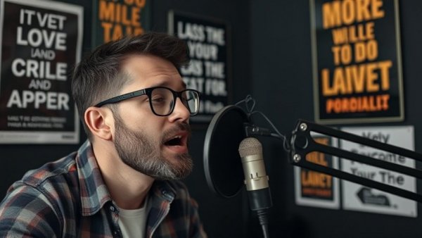 Man in a podcast studio discussing the power of worst-case scenarios.